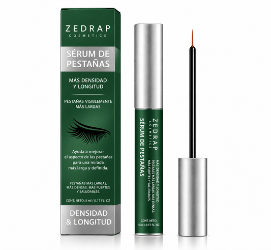 Korean Lash Boost™ sérum de pestañas ZEDRAP — caja, tubo y aplicador
